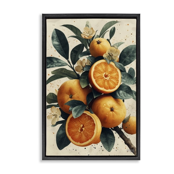 Stupell Industries Traditional Black Floating Frame Canvas Art, 17 x 25, by RB