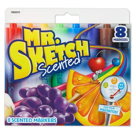 Mr. Sketch Scented Chisel Tip Marker Set, 8-Colors