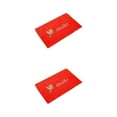 thumbnail image 4 of maskred Tapis de Porte Attrape-Saleté pour Propreté Antidérapant Tapis d'Entrée en Polyester Large Gamme d'Utilisations base Rouge Vif 2Set, 4 of 6