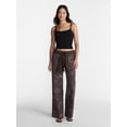 thumbnail image 2 of No Boundaries Wide Leg Cargo Pants, 29.5'' Inseam, Women's and Women's Plus XXS-4X, 2 of 5