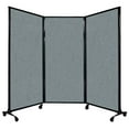 thumbnail image 1 of Versare QuickWall Folding Portable Partition | Durable Privacy Room Separator | 3 Panels | 8'4" Wide and Up to 7'4" Tall Fabric Panels, 1 of 8