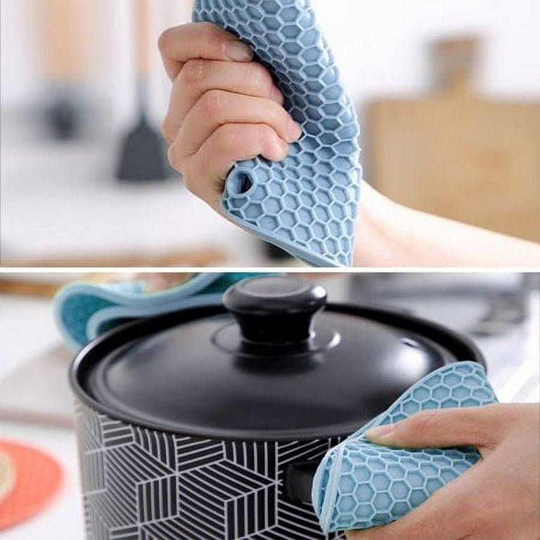 Silicone Trivet Mats, Silicone Pot Holders for Hot Pots and Pans