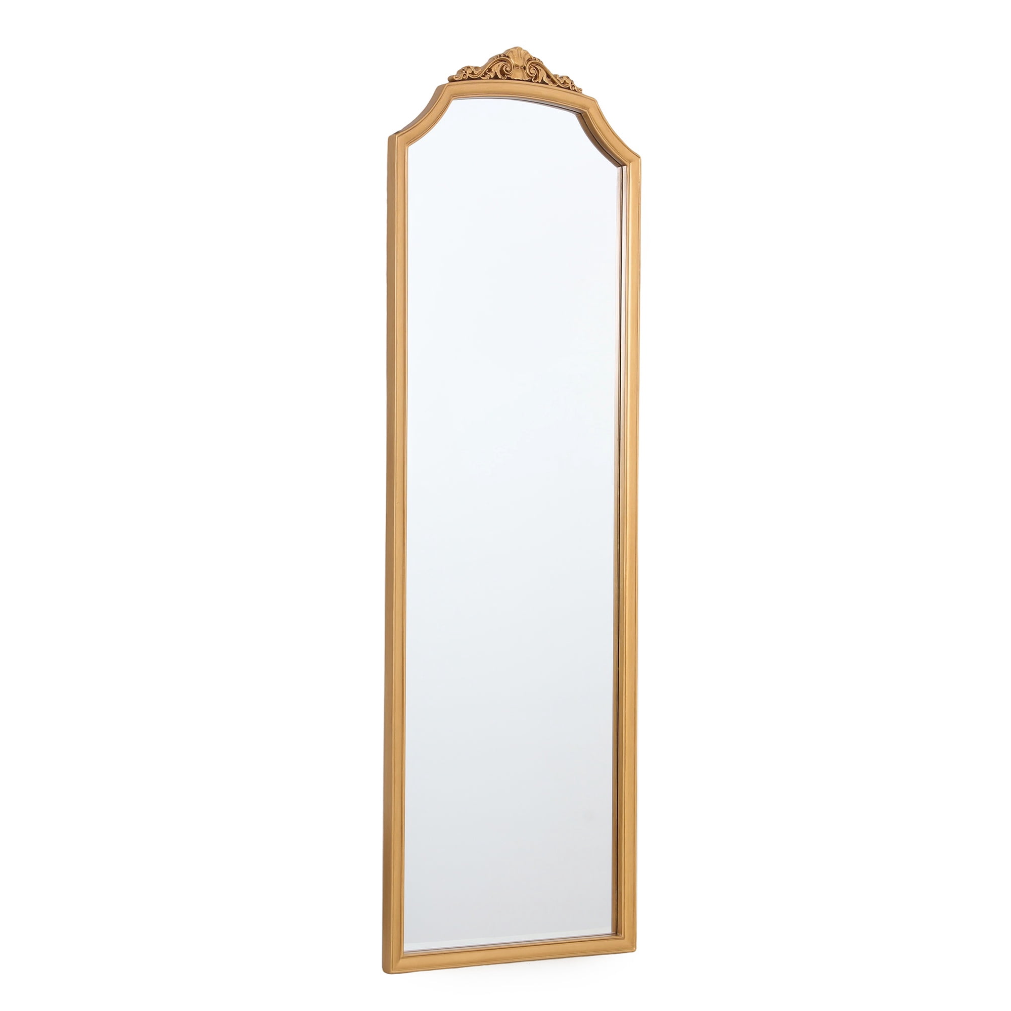 My Texas House Over-the-Door Mirror, Gold Ornate Wood Frame, 15 in x 47 in