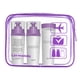 thumbnail image 4 of Neceser transparente Lermende aprobado por la TSA, morado, 3 unidades, 4 of 6