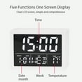 thumbnail image 3 of Large screen simple LED clock bedside alarm clock multifunctional electronic clock, 3 of 5