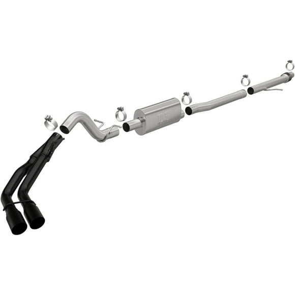 Magnaflow Performance Exhaust System Kit 19635 SPEQ Series Cat-Back System; Stainless Steel; With Muffler; 3 Inch Pipe Diameter; Single Exhaust With Dual Exit