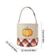 thumbnail image 3 of Cesta de Almacenamiento de Lino Sintético con Diseño de Calabaza Fantasma de Halloween Bordada, Ideal para Centros Comerciales, Decoración Interior y Exterior., 3 of 6