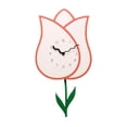 thumbnail image 1 of Reloj de pared con forma de flor para colgar en la pared, para decoración de sala de estar y baño, 1 of 9