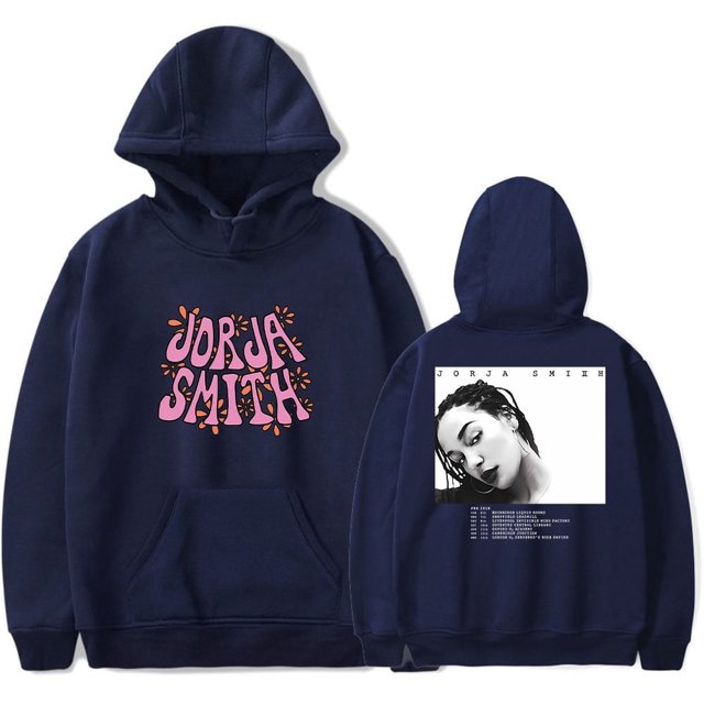 Jorja Smith Falling or Flying 2025 Tour Merch Chandail à Capuchon Manches Longues Unisexe Rétro Mode hip-hop top,06,TTs