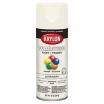 24-Pack of 12 oz Krylon K05567007 COLORmaxx Ivory Paint & Primer Spray Paint, Satin