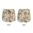 thumbnail image 6 of Goofa Owl Back To School Printed Women 2 in 1 Running Shorts,Quick Dry Athletic Workout Shorts,High Waisted Athletic Shorts with Liner Pockets-Large, 6 of 9