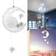 thumbnail image 3 of AC110-220V Lámpara colgante con forma de luna 5LED, lámpara de estilo moderno blanco frío para habitación, estudio y cafetería, 3 of 8