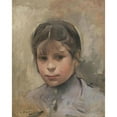 thumbnail image 2 of Ramón Casas 20x24 Black Ornate Framed Double Matted Museum Art Print Titled: Nina (Portrait of a Girl), 2 of 5