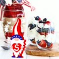 thumbnail image 2 of FYBTOFYBTO Wooden Gnome Independence Day Patriotic Table Ornament, Colorful Decorative Plaque Crafts 4th of July Letter Sign Blessed Table Centerpiece Living Room Decor Memorial Day DecorationFY-001, 2 of 5