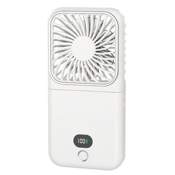 Fakrich Portable Neck Fan Mini Quiet Handheld Personal Foldable Fan Operated for Home Office Outdoor Travel (White)