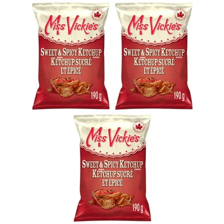 Miss Vickie's Potato Chips Sweet & Spicy Ketchup, 190g (3 Pack)