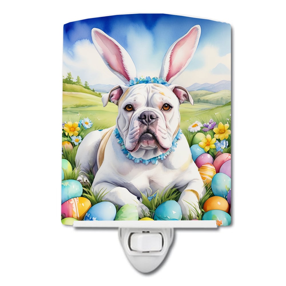 Border Terrier Easter Egg Hunt Ceramic Night Light 4 in x 6 in