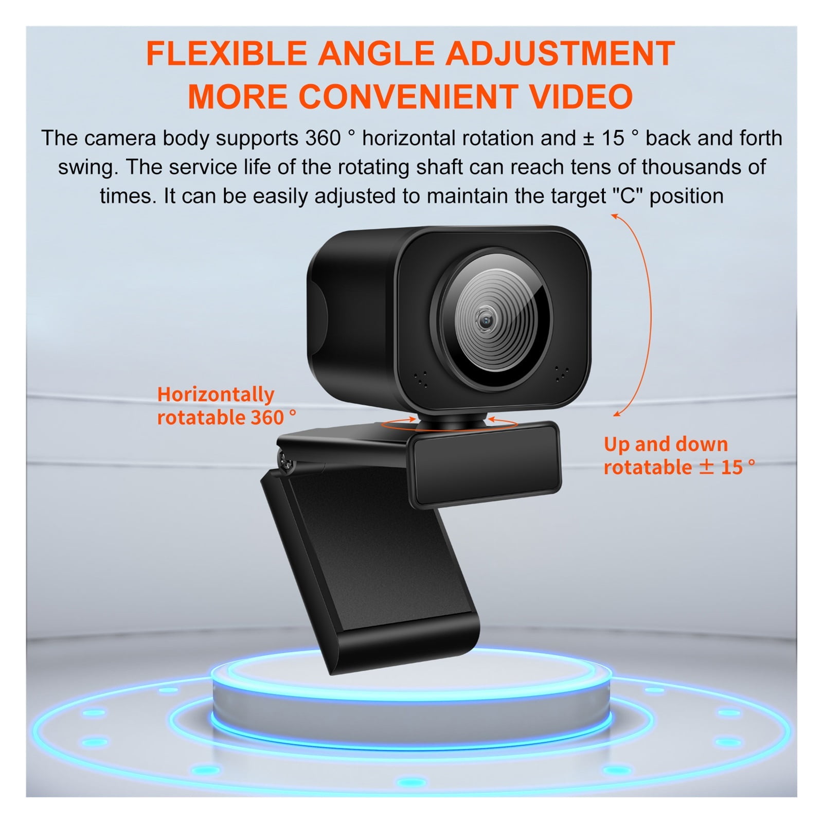 Webcam 2K Full HD USB Mini Web Camera Autofocus With Microphone Web Cam For PC Computer Laptop Streaming Webcamera ,HD Video