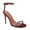 Dark Red, variant on XYD Women Graceful Crystal Open Round Toe Sandals Thin Ankle Strap Stiletto High Heels Evening Date Formal Shoes Size 9 Silver