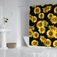 thumbnail image 2 of Waterproof Cute Sunflower Colorful Shower Curtain 72x72 Inch Boho Style Polyester Unique Shower Curtain for Bathroom Hotel Home Decor with 12 Plastic Hooks, 2 of 5