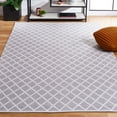 thumbnail image 2 of SAFAVIEH Montauk Jolyon Diamond Cotton Area Rug, Light Grey/Ivory, 6' x 9', 2 of 9