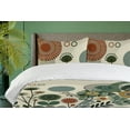 thumbnail image 2 of Ambesonne Boho Duvet Cover Set, Bohemian Floweret Cottagecore, Calking, Pale Almond Green Green, 2 of 4