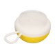 thumbnail image 4 of Cepillo de baño para mascotas, cerdas suaves, masajeador, exfoliante, de silicona, para perros y gatos, con dispensador de champú, cepillo fino amarillo., 4 of 14