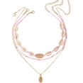 thumbnail image 1 of Shell Necklace for Women Seashell Necklace Beach Charm Necklace Pearl Starfish Beaded Necklace Layered Charm Necklace Beach Essentials Summer Outfits for Women, 1 of 6