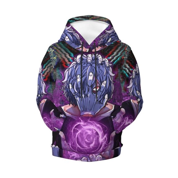 Shigaraki Tomura Teen Boys Girls Hoodies 3D Printed Hooded Sweatshirts for Kids Long Sleeve Casual Unisex Pullovers with Pockets