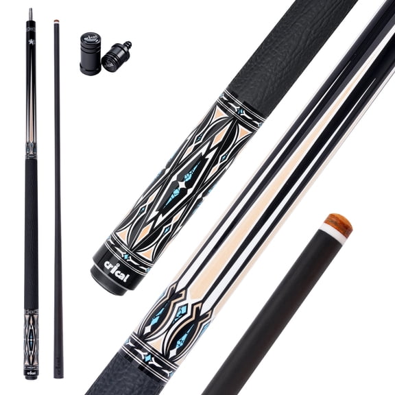CRICAL carbon fiber pool cue stick with leather grip 12.5mm Tip low deflection for Billiard Cue