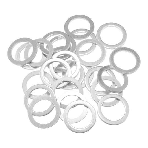 Unique Bargains 25pcs Oil Drain Plug Gaskets 14mm 0.55" ID No.995641400 for Mazda 323 1986-1994 Aluminum Alloy