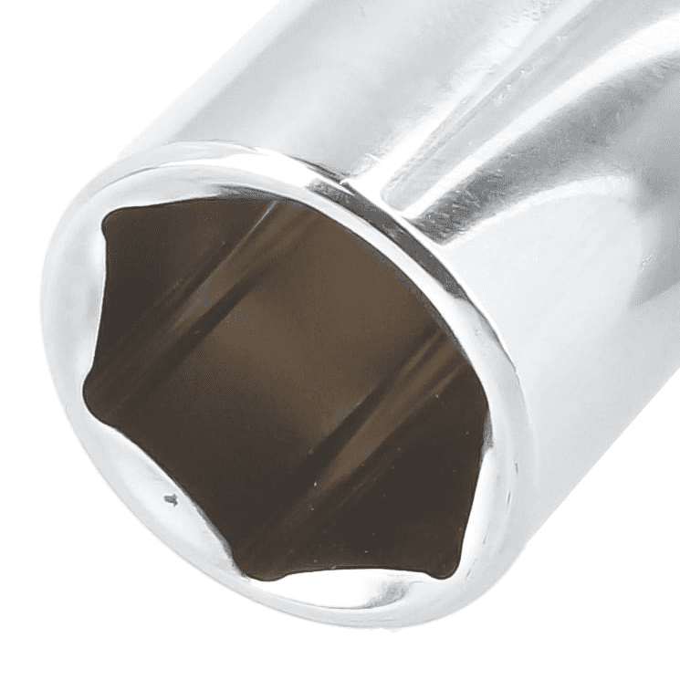 Surtek 1/4” Long Socket, 6 Points, 8 mm, Steel