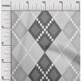 thumbnail image 2 of oneOone Polyester Spandex Gray Fabric Argyle Fabric For Sewing Printed Craft Fabric By The Yard 56 Inch Wide, 2 of 4