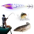 thumbnail image 4 of Cebos Biónicos para Camarones Señuelos Pulpo Anzuelo Calamar Artificial Luminoso Horizontal 70mm, 4 of 9