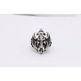 thumbnail image 6 of K-KED Men's Personality Vintage Gothic Flame Skull Stainless Steel Rings Size 7-12-8, 6 of 9