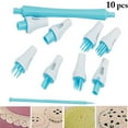 thumbnail image 2 of 10PCS Fondant Tool Set Multipurpose Cake Mold Cookie Mold Fondant Carving Tool, 2 of 10