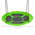 thumbnail image 3 of Outsunny Saucer Swing Giant Hanging Tree Swing, Nest Web Rope Seat, Green, 3 of 10
