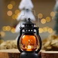 thumbnail image 5 of Aoznliie LED Lantern, Halloween Lighted Lanterns with Flickering Flame,Tea lamps for Halloween Party Decor Home Table,7x4x4 in, 5 of 8