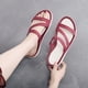 thumbnail image 2 of Sandalias de fondo blando para mujer, color rojo, talla 37 Xemadio HMHZ767-1, 2 of 2