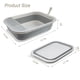 thumbnail image 2 of Caja de arena Gris - Plegable, sin entradas bajas, con pedal de arena que cae para gatitos a gatos mayores, 2 of 6