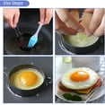 thumbnail image 4 of 4 Pack Egg Ring Set For Frying Shaping Eggs - Round Egg Cooker Rings, 4 of 5