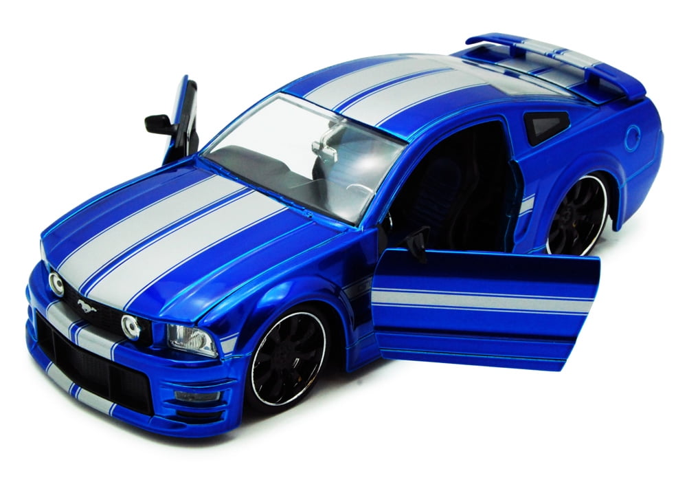 2006 Ford Mustang GT, Blue Jada Toys Bigtime Muscle 90661 1/24