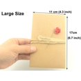 thumbnail image 3 of 16PCS Greeting Card Vintage Kraft Dried Flower Handmade Thank You Notes with Hemp Rope,Envelope Used as Party Invitation Wish Card (Large - 6.7 X 4.3 Inches), 3 of 8