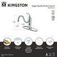 thumbnail image 4 of Kingston KB1578GLLS Georgian Single-Handle 1-or-3 Hole Kitchen Faucet in Brushed Nickel, 4 of 4