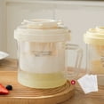 thumbnail image 5 of White Plastic Yogurt Press Filter - Reusable Greek Yogurt Maker with Lid for Draining Whey, Cheese Making & Coconut Milk (1 Unit), 5 of 5