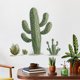 thumbnail image 2 of Adhesivos de pared autoadhesivos de PVC con diseño de cactus del desierto tropical, 49 x 50 cm, 2 of 4