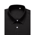 thumbnail image 2 of Youclos Men's Linen Shirt Short Sleeve Button Down with Pocket, 2 of 6