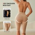 thumbnail image 6 of Athlemo Low Back Shapewear for Women Tummy Control Bodysuit Shorts Full Body Shaper Jumpsuits, 6 of 7
