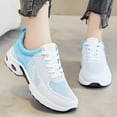 thumbnail image 4 of Tennis Shoes Womens,Walking Shoes Women,Womens Sneakers Air Cushion Running Shoes Lightweight Tennis Walking Shoes Mesh Breathable Gym Work Fashion Sneakers Athletic Comfortable Casual,Blue,6, 4 of 6