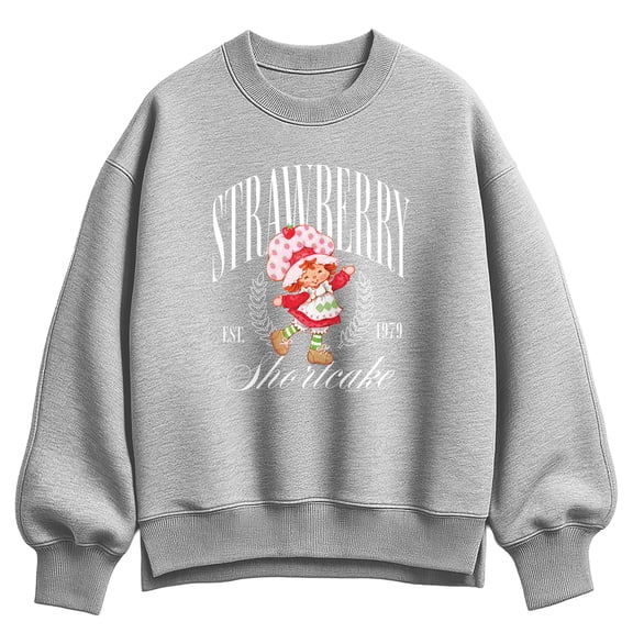 Strawberry Shortcake - Collegiate - Women's Oversized Fleece Crew Sweatshirt